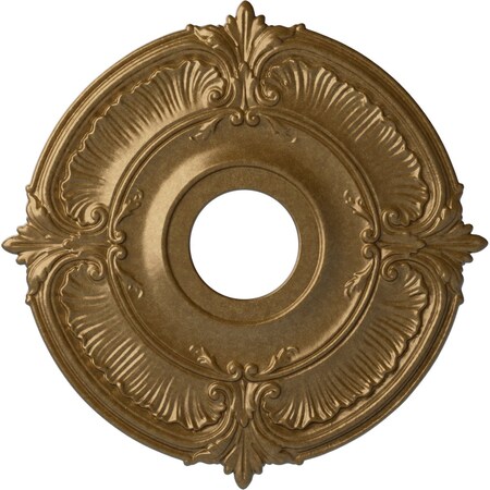 Attica Ceiling Medallion (Fits Canopies up to 5"), Hand-Painted Pale Gold, 18"OD x 4"ID x 5/8"P